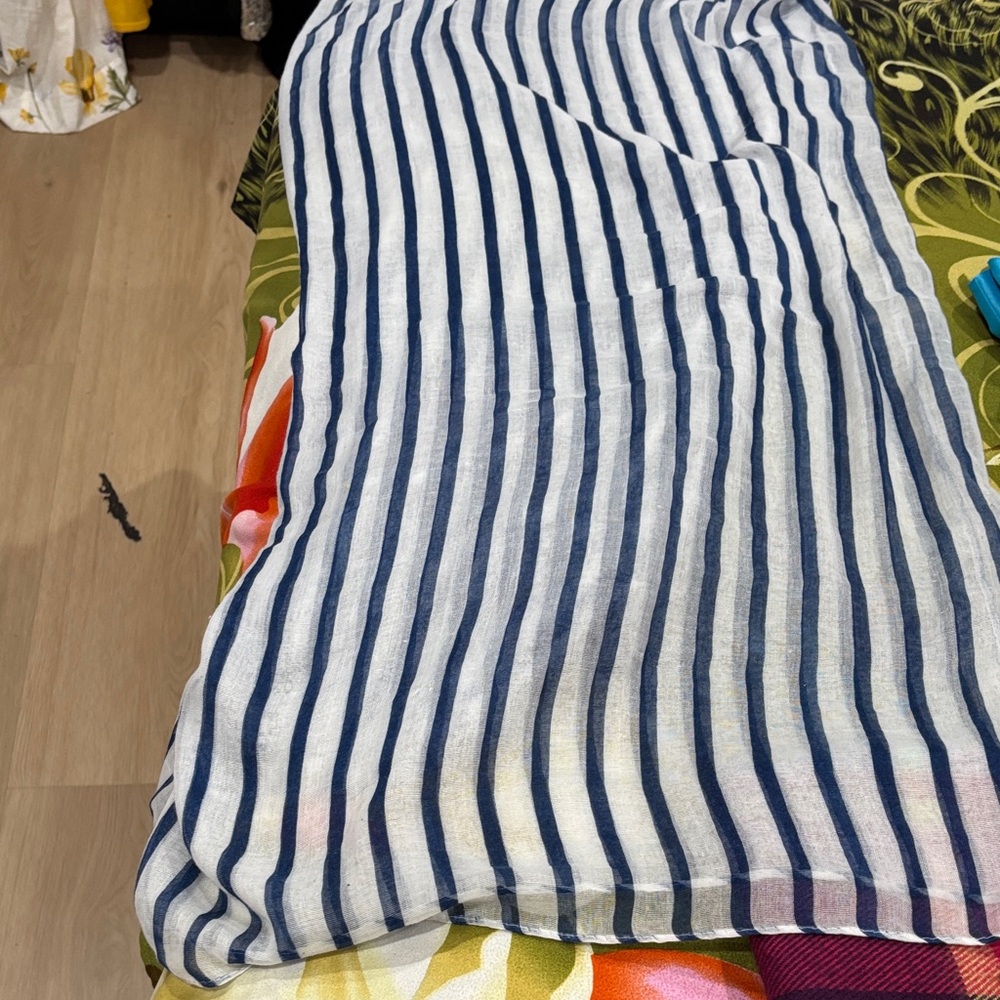 Charlotte Russe Navy and White Striped Wrap